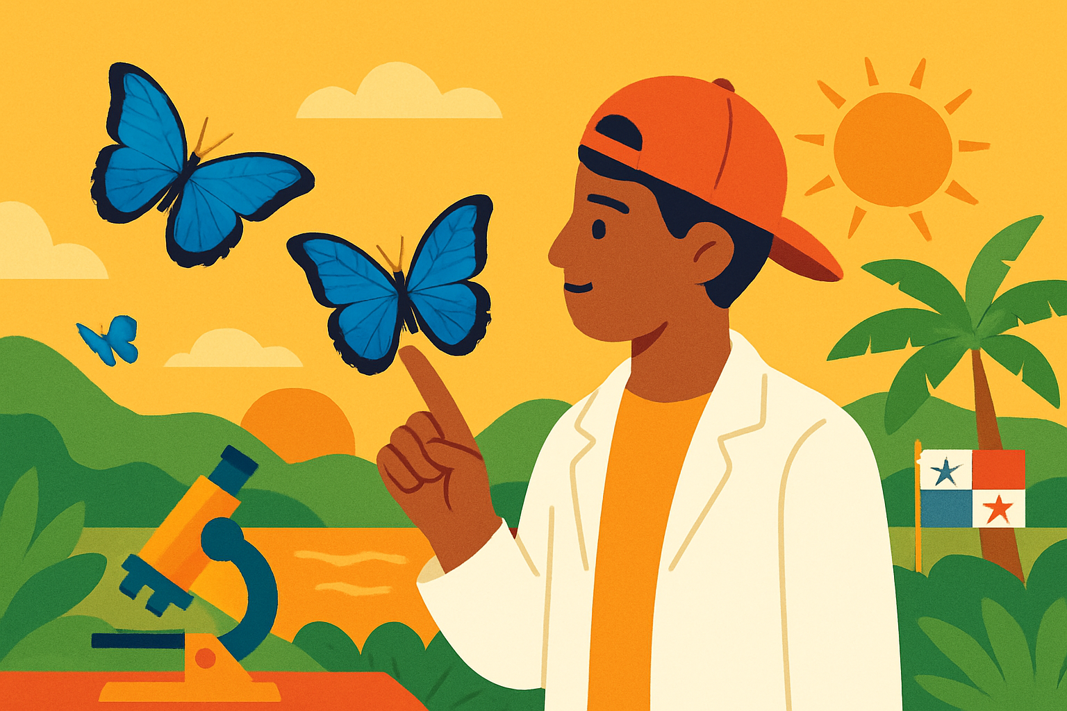 Un estudio reveló que el calor podría opacar el azul brillante de las mariposas Morpho.