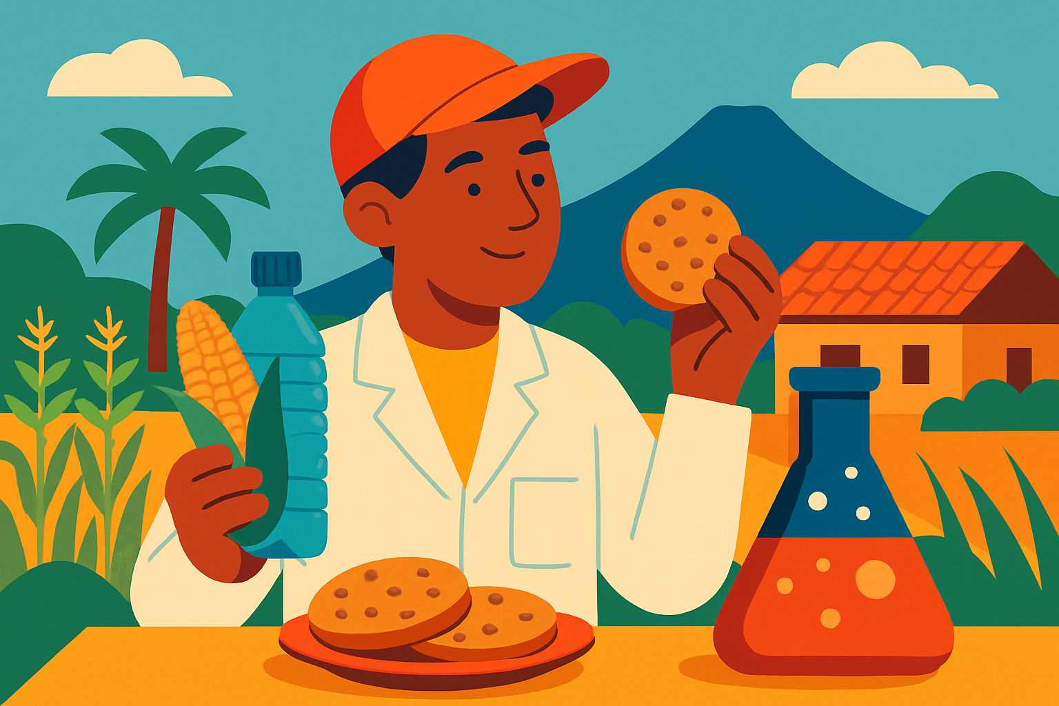 Científicos convierten botellas de plástico y maíz en galletas ricas en proteína gracias a la levadura.